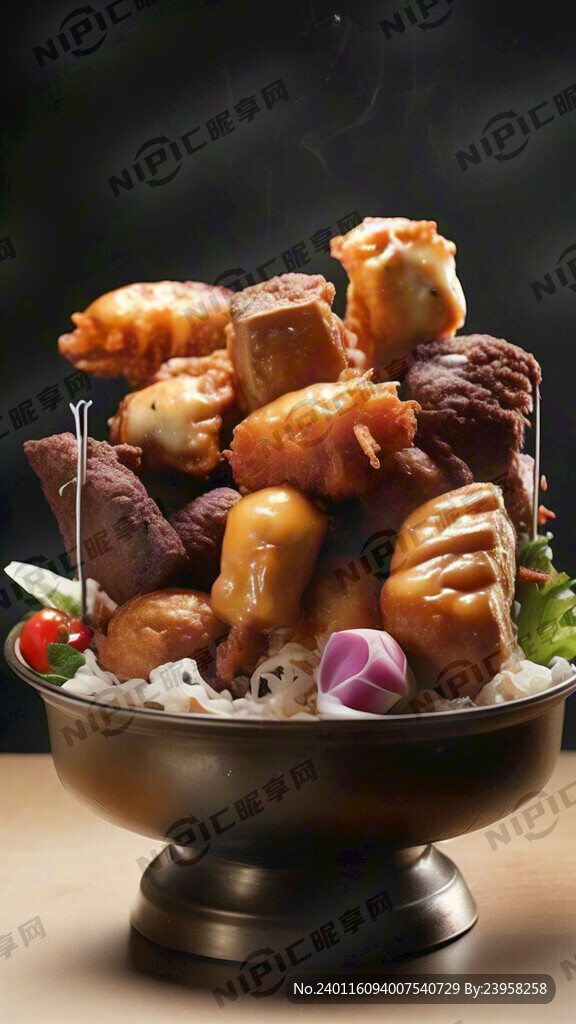 炸物出锅图