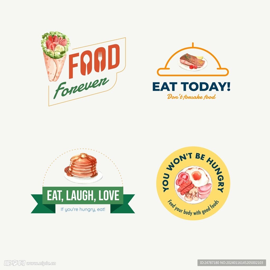 食物logo