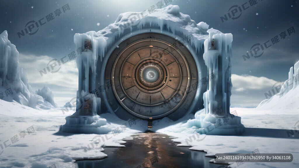 创作一个冰雪世界的时空穿梭门