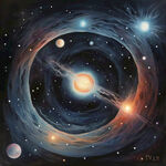 星系, 宇宙，清新