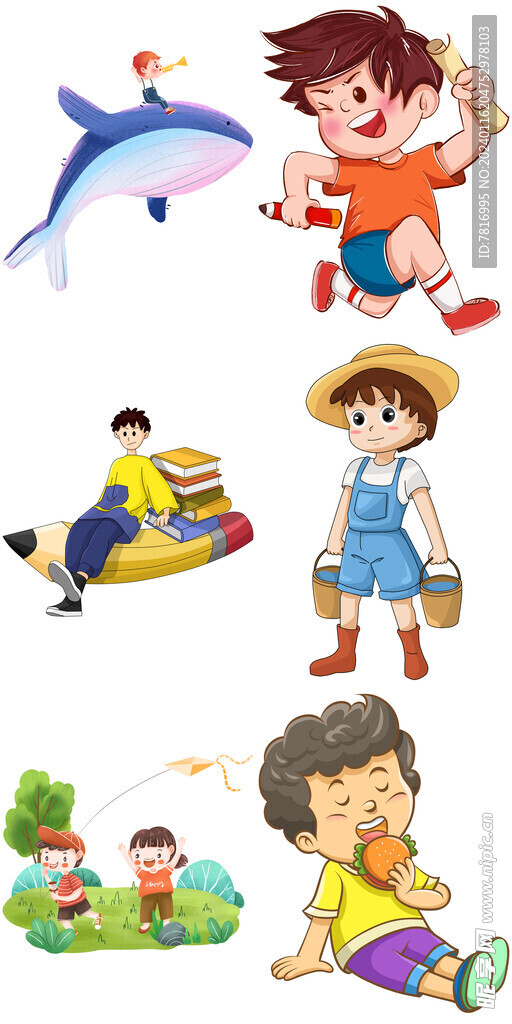 儿童节插画人物
