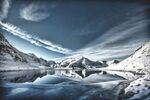 雪山湖泊