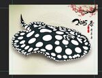 黑白魟鱼水族观赏鱼海报壁纸