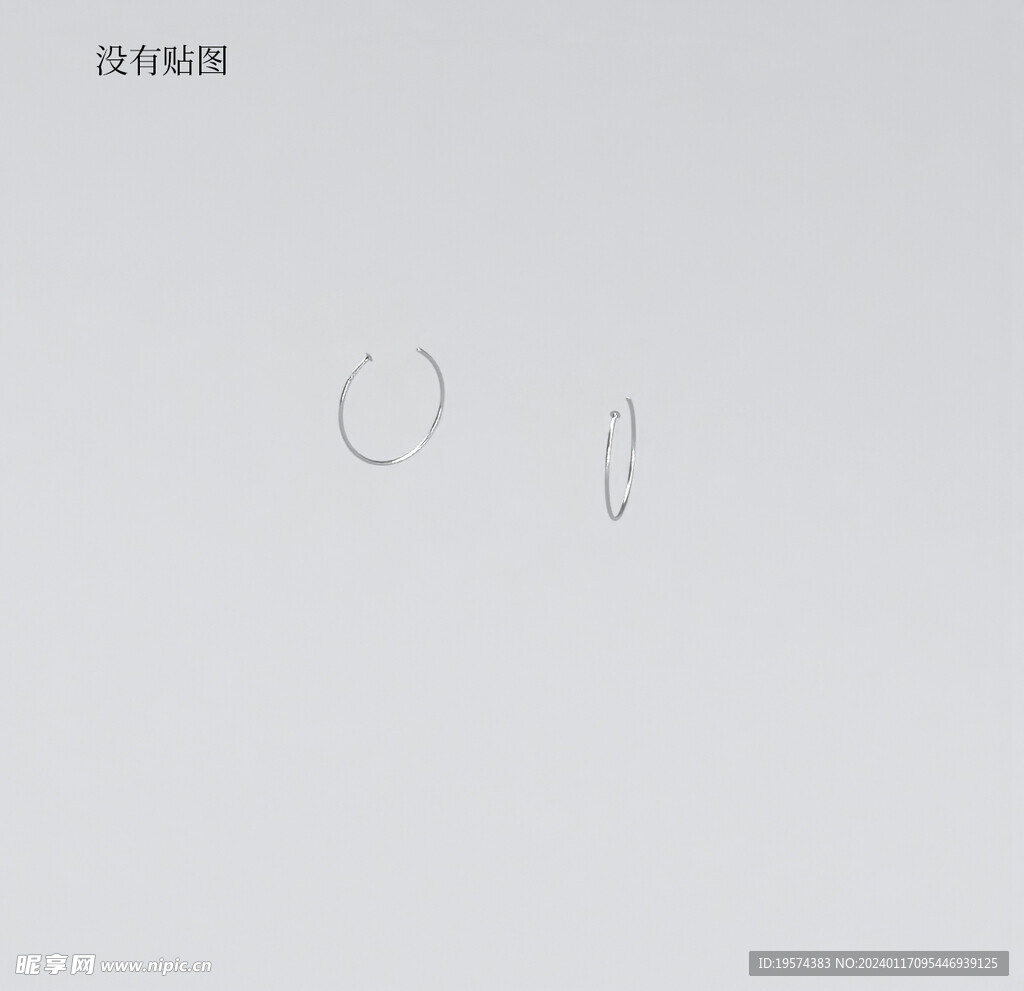  C4D模型  耳环