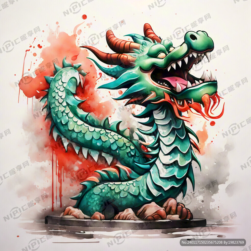 中国龙 卡通 高清 吉祥物
