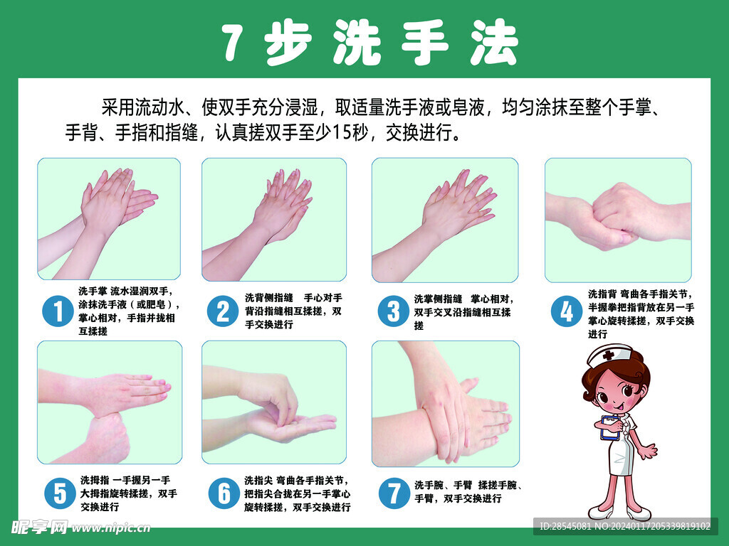 七步洗手法