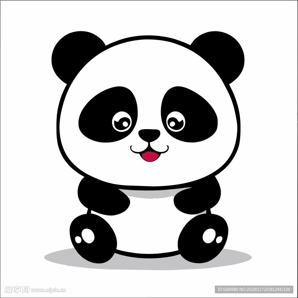 黑白熊猫。