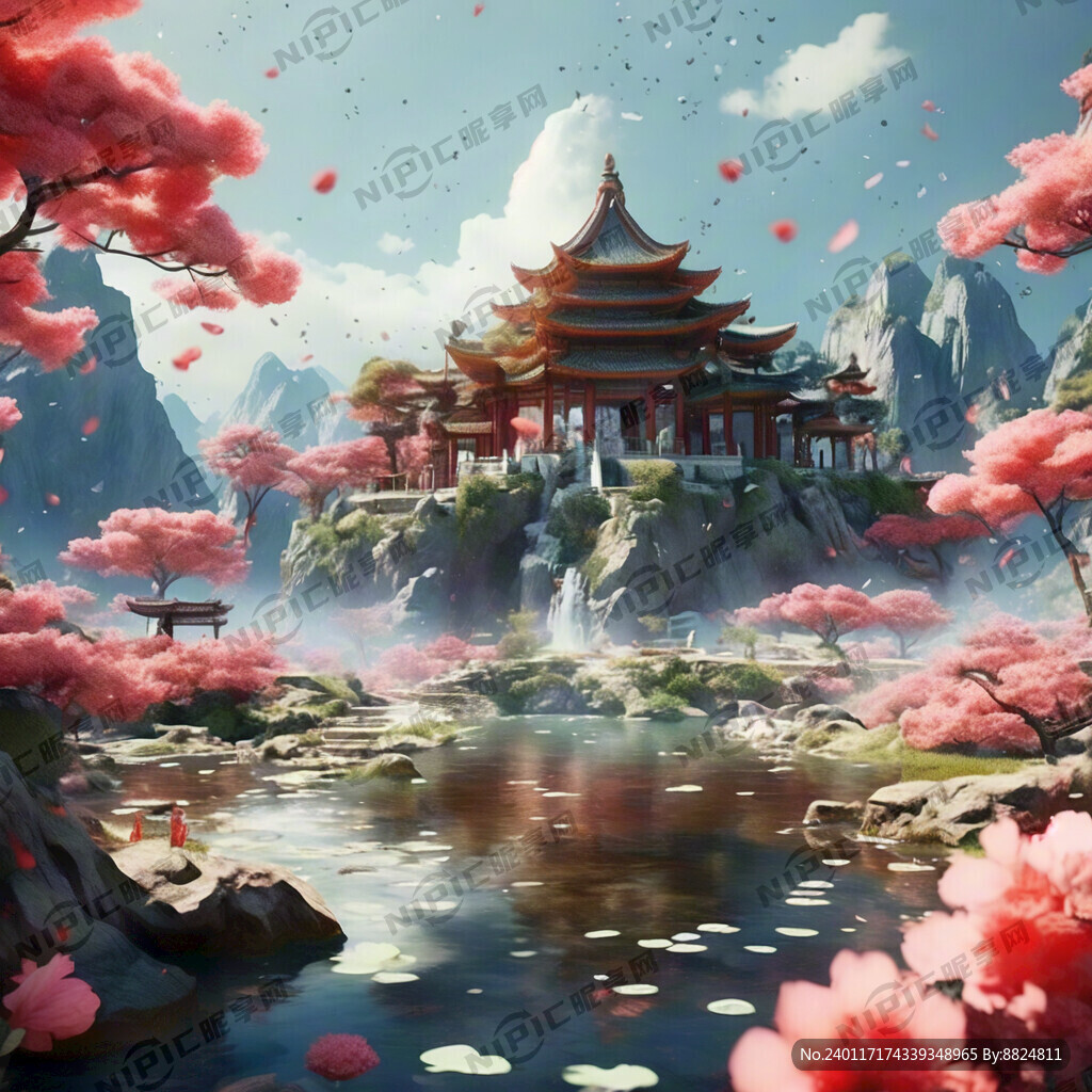 游戏梦幻唯美新中式风景 超高清