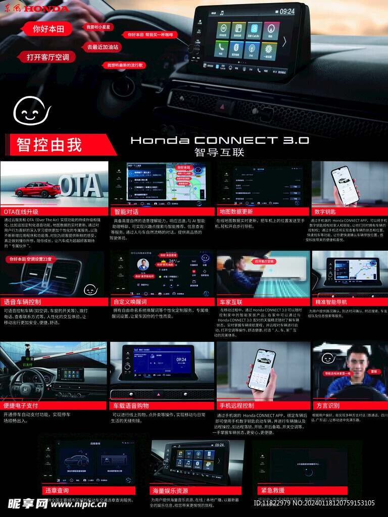 系统 Honda connec