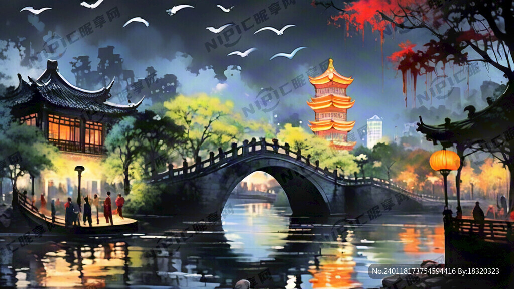 扬州文昌阁五亭桥