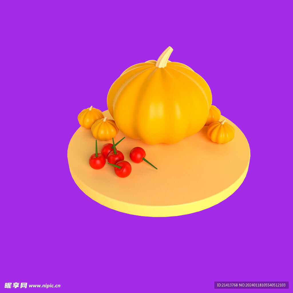 手绘卡通南瓜