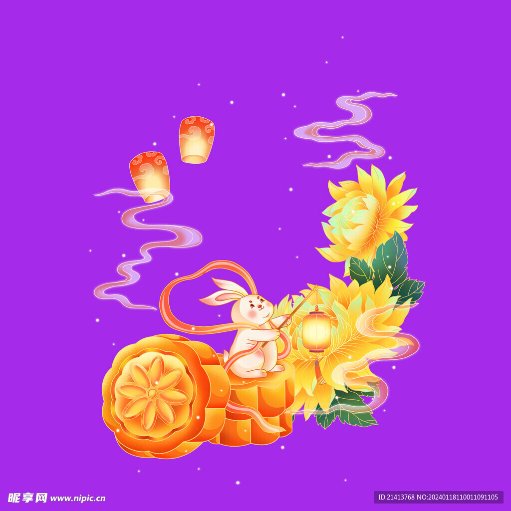 中秋月饼素材 