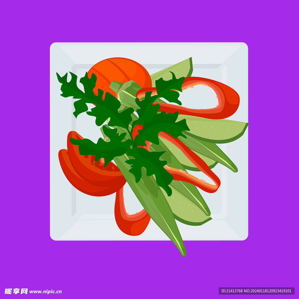 手绘美食佳肴