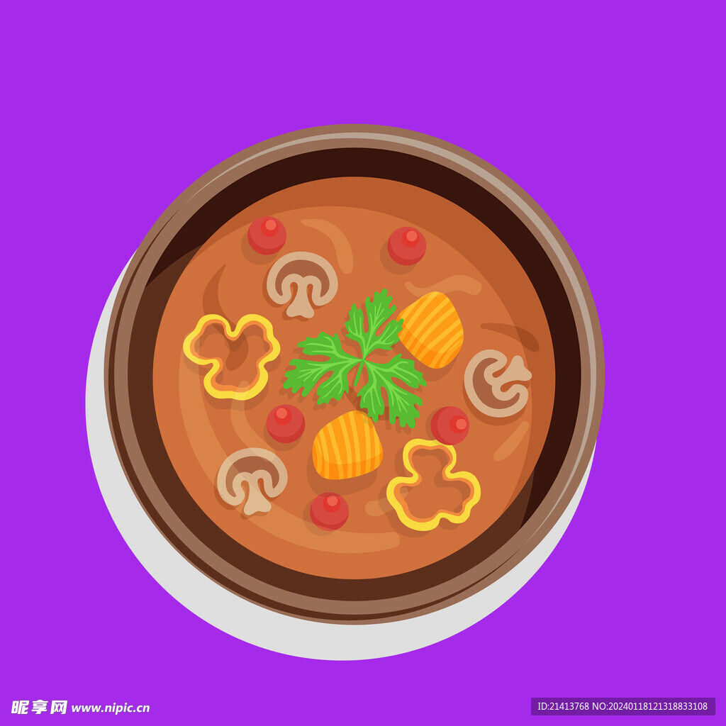 手绘美食佳肴