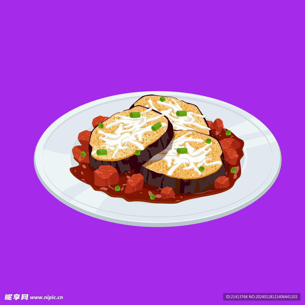 手绘美食佳肴