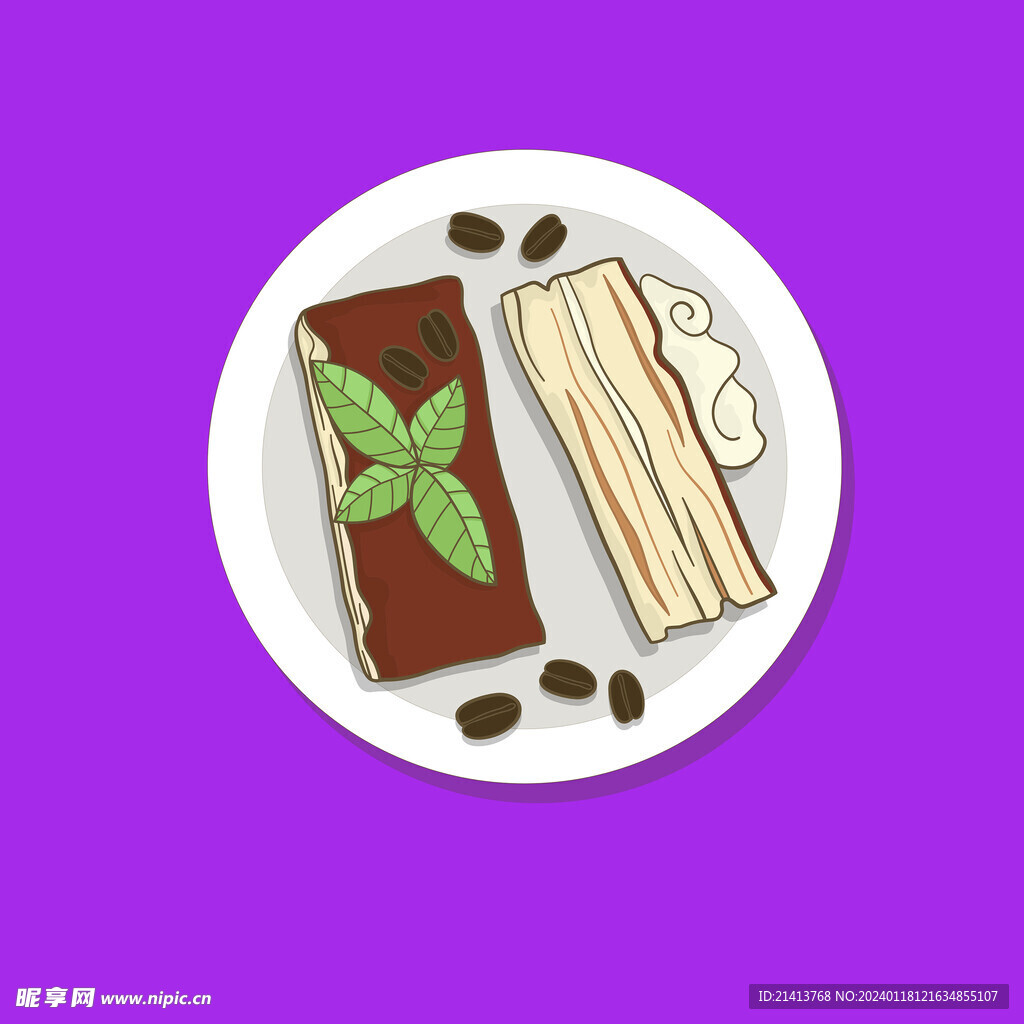 手绘美食佳肴