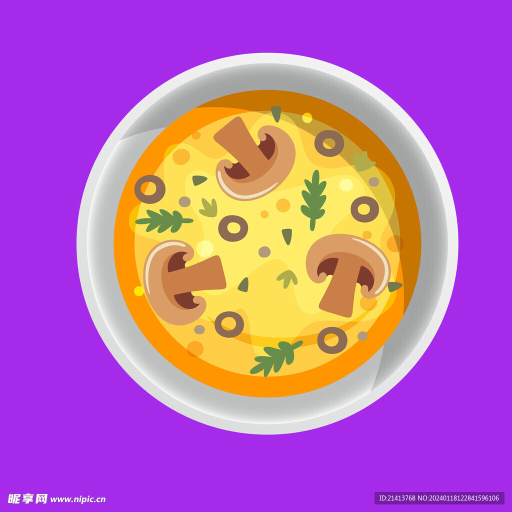 手绘美食佳肴