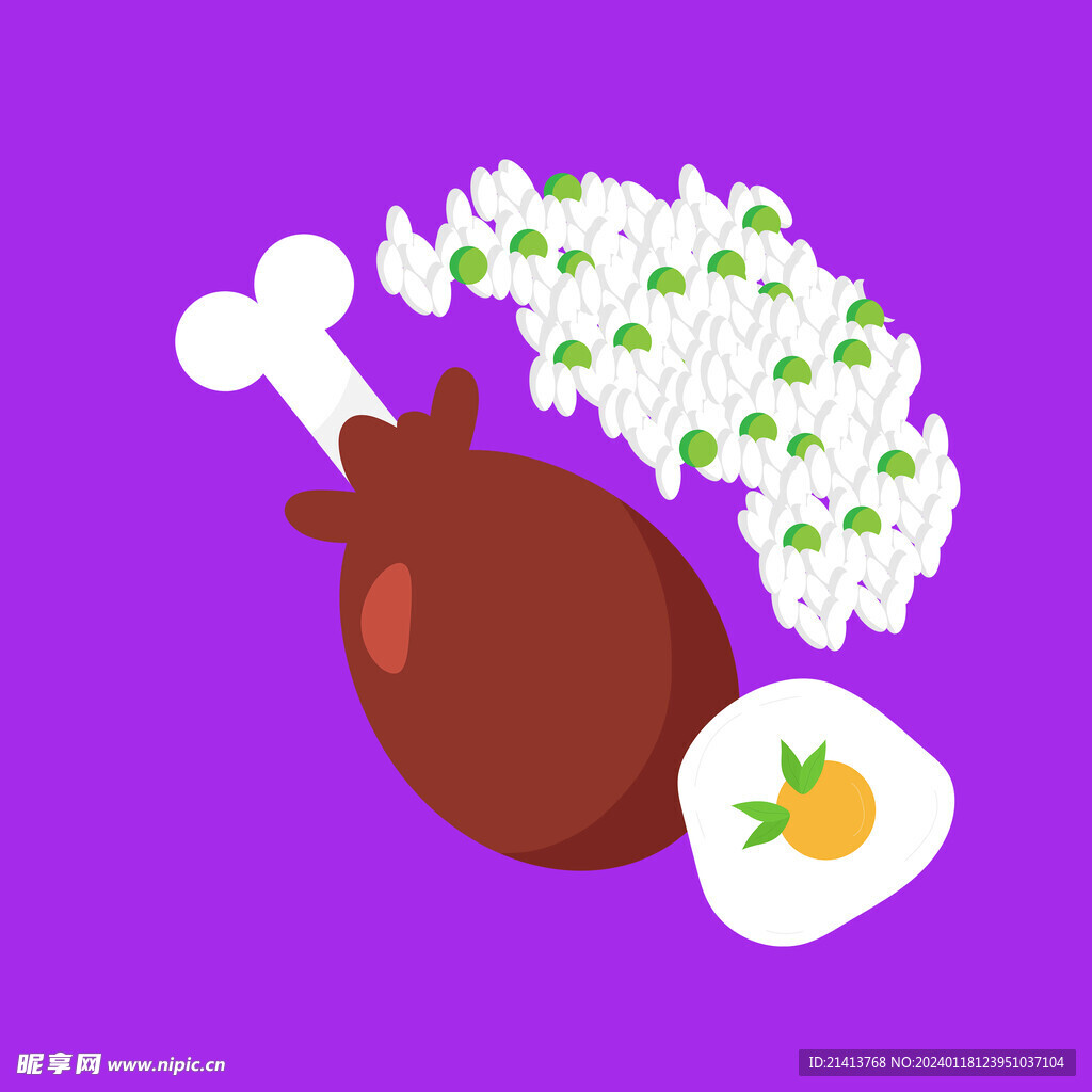 手绘美食佳肴