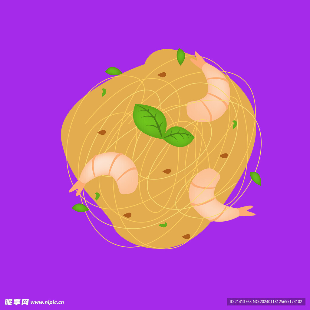 手绘美食佳肴