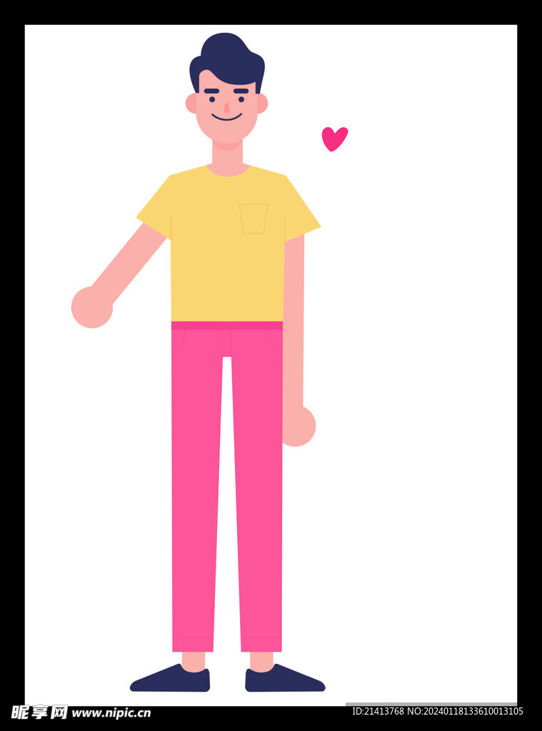 手绘男人男孩