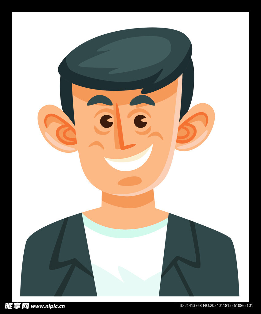 手绘男人男孩