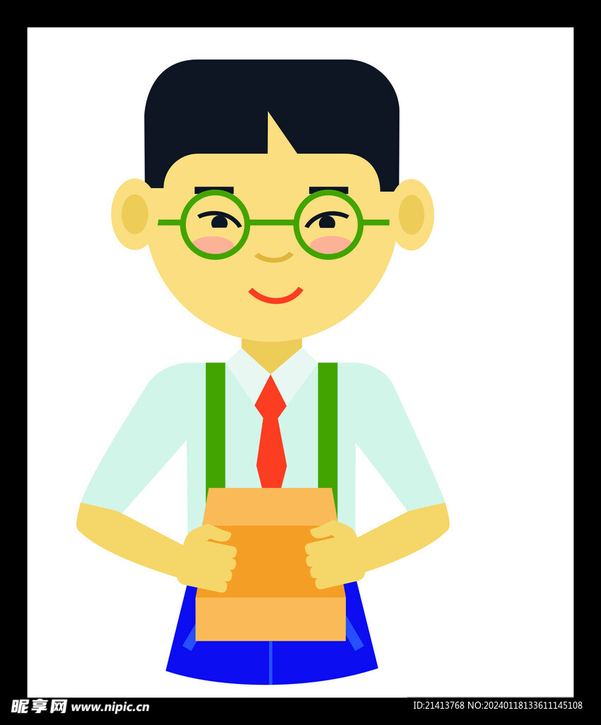手绘男人男孩