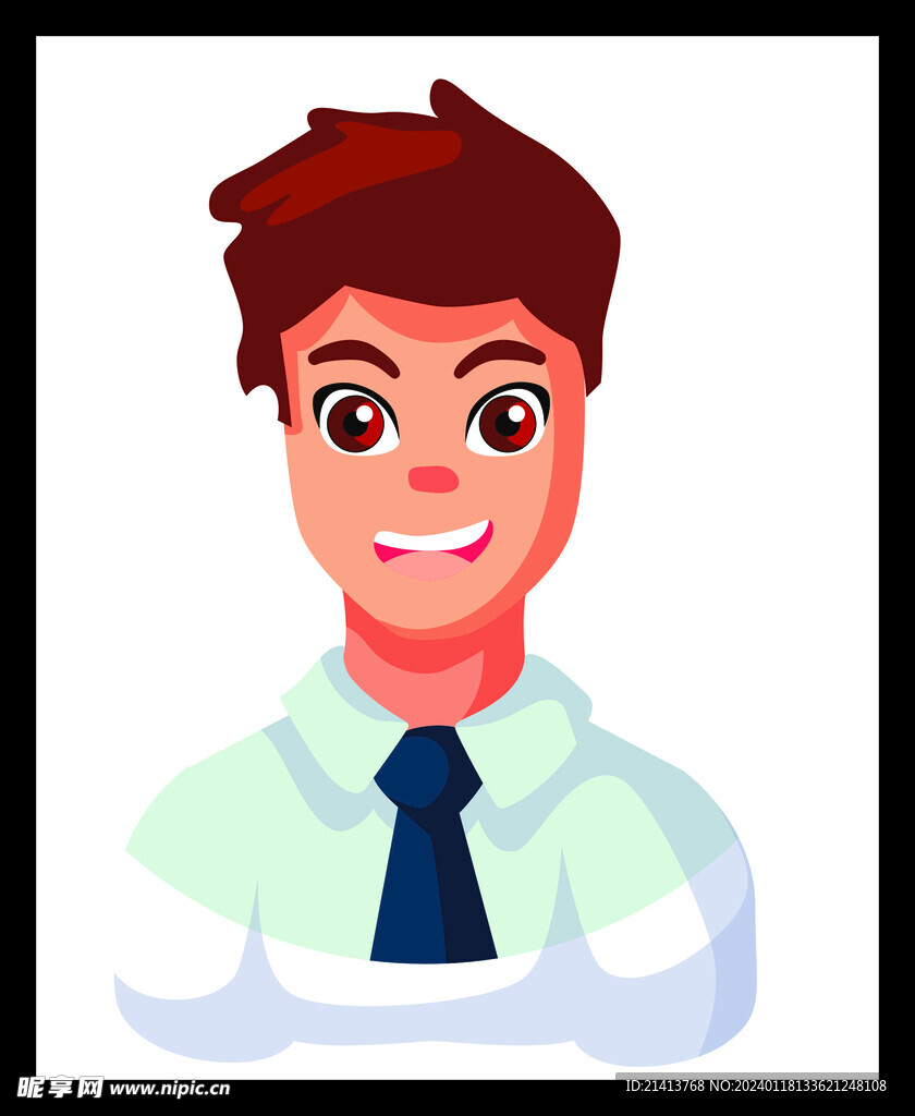 手绘男人男孩