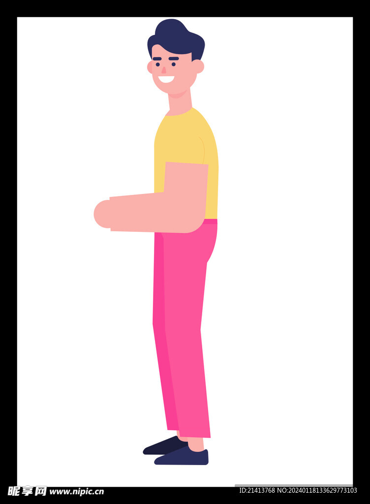 手绘男人男孩