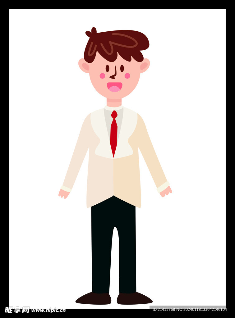 手绘男人男孩