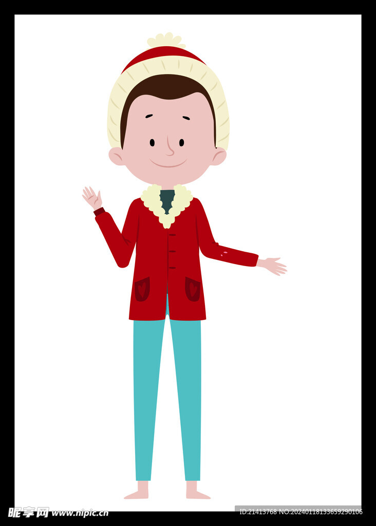 手绘男人男孩