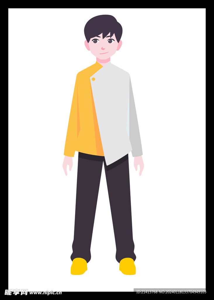 手绘男人男孩