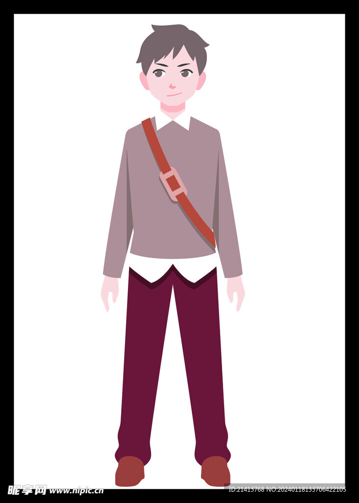 手绘男人男孩