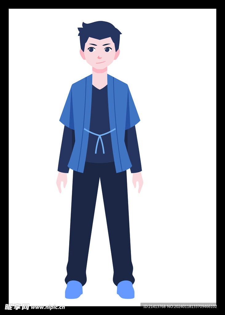 手绘男人男孩