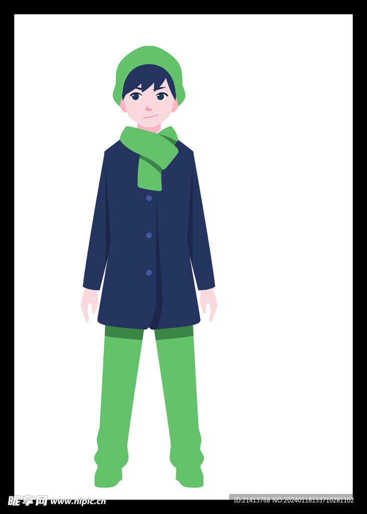 手绘男人男孩