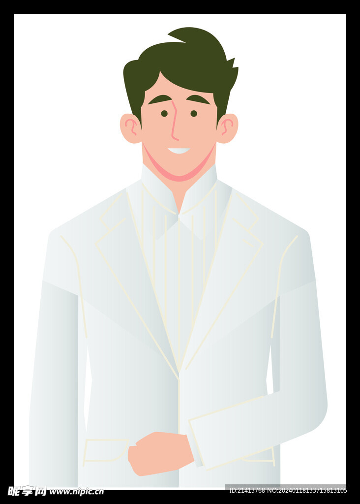 手绘男人男孩