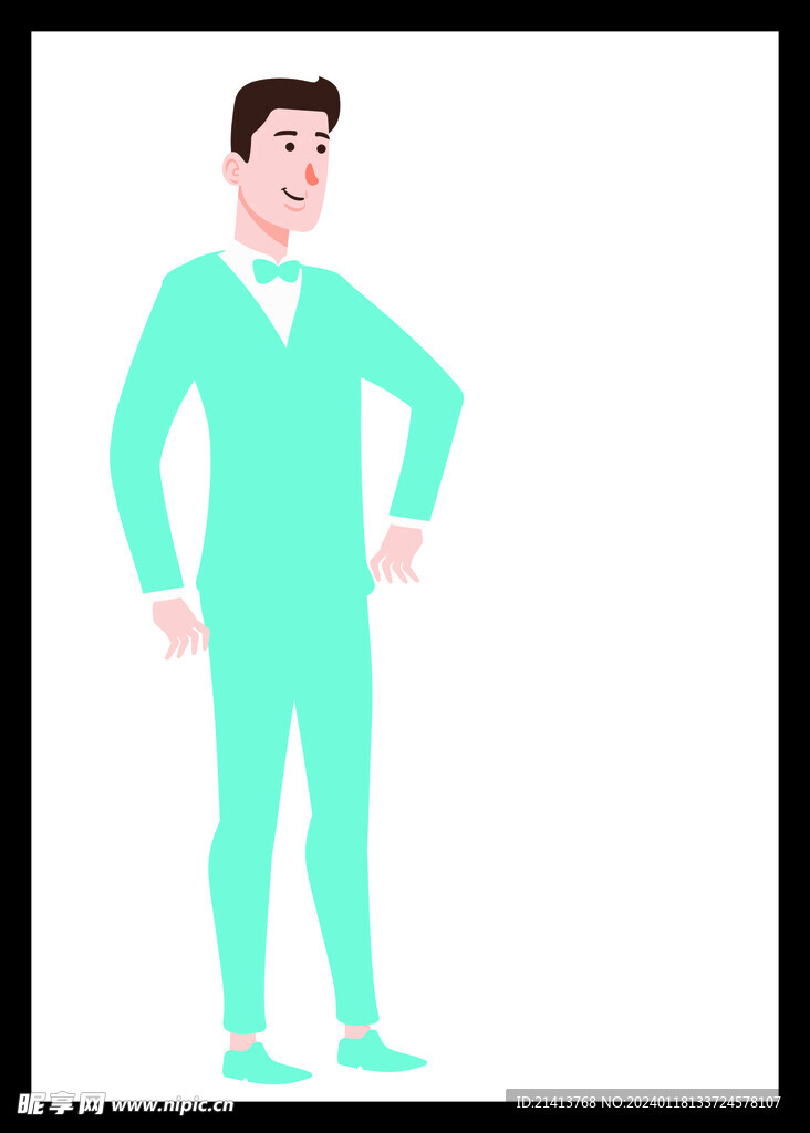 手绘男人男孩