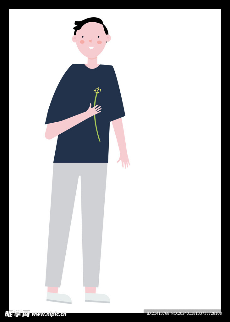 手绘男人男孩