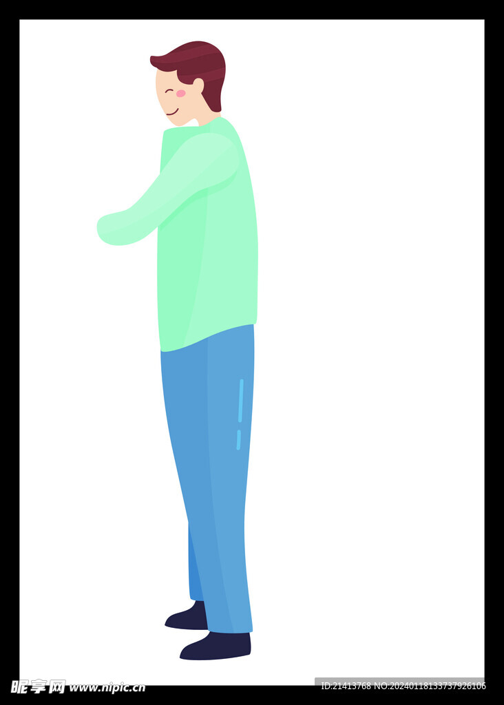 手绘男人男孩