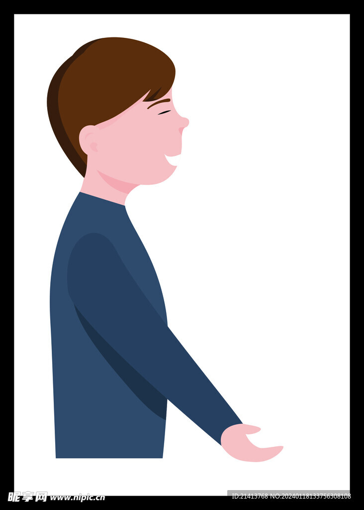 手绘男人男孩