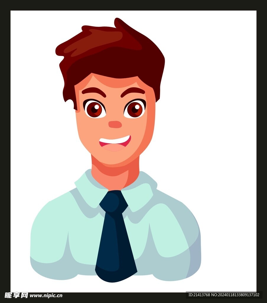 手绘男人男孩