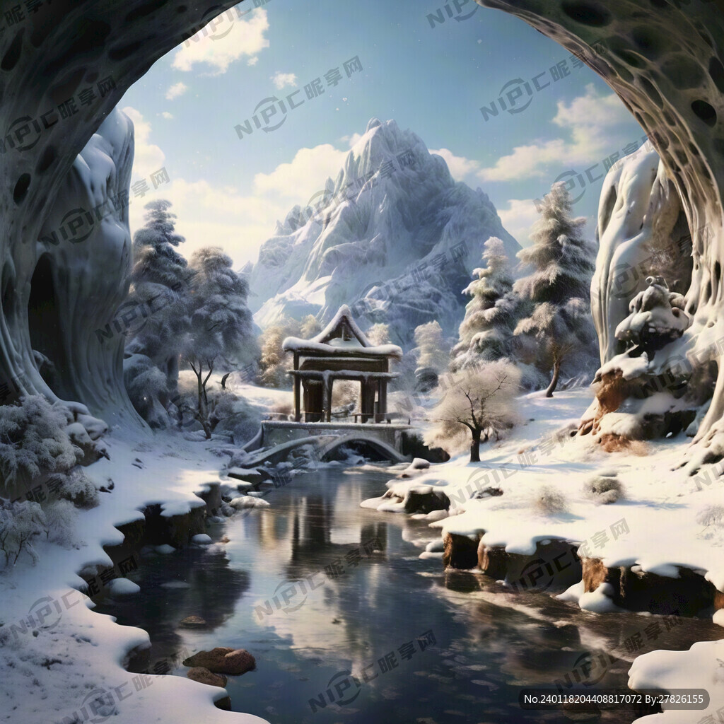 冬天美景世外桃源