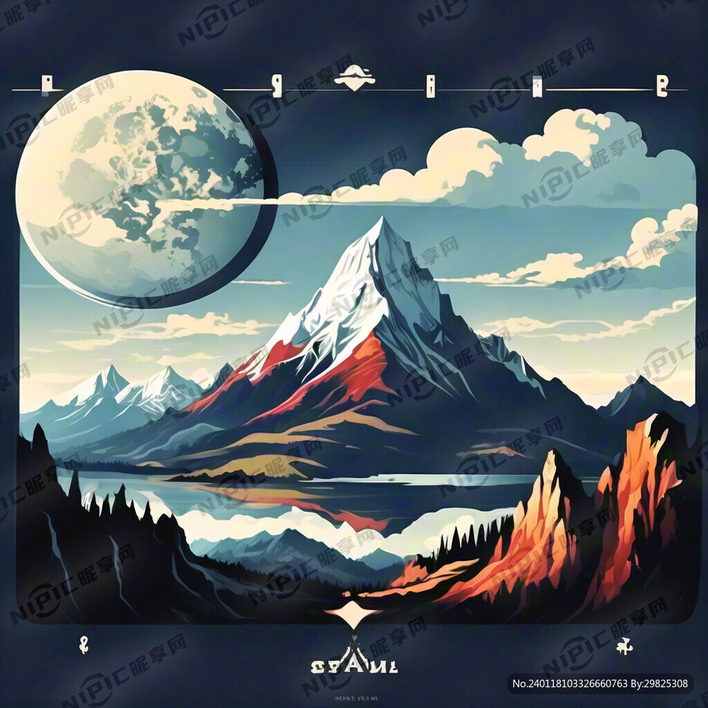 延绵山脉 矢量