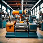 印刷厂的彩色机器