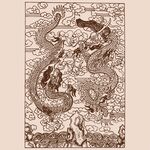 手绘插画龙