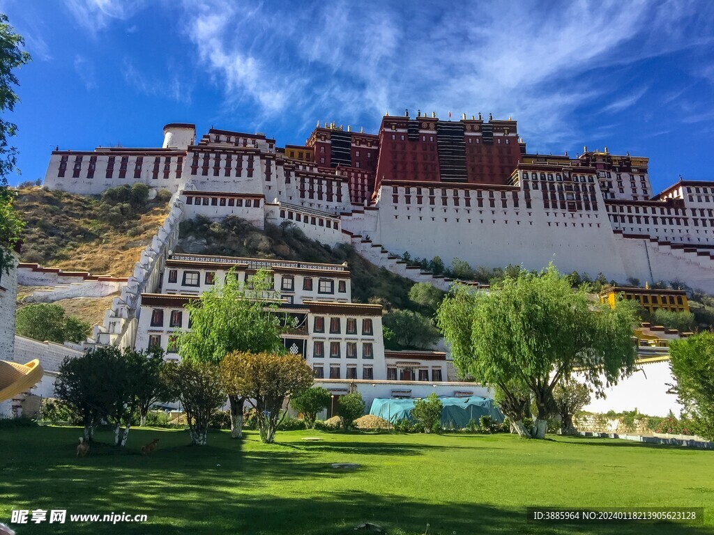 布达拉宫广场图片
