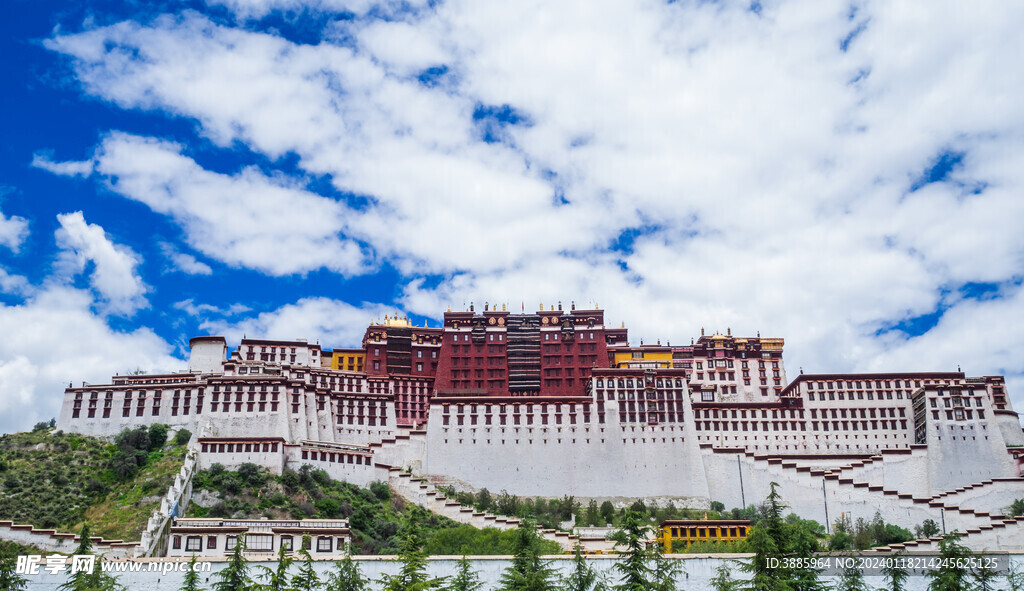 布达拉宫广场图片