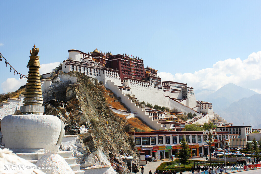 布达拉宫广场图片