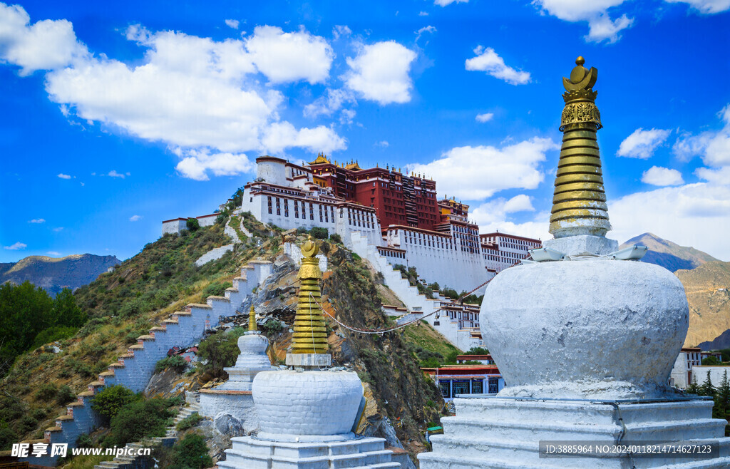 布达拉宫广场图片