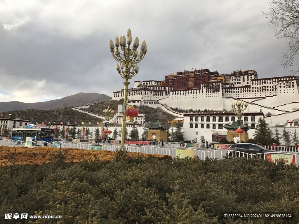 布达拉宫广场图片