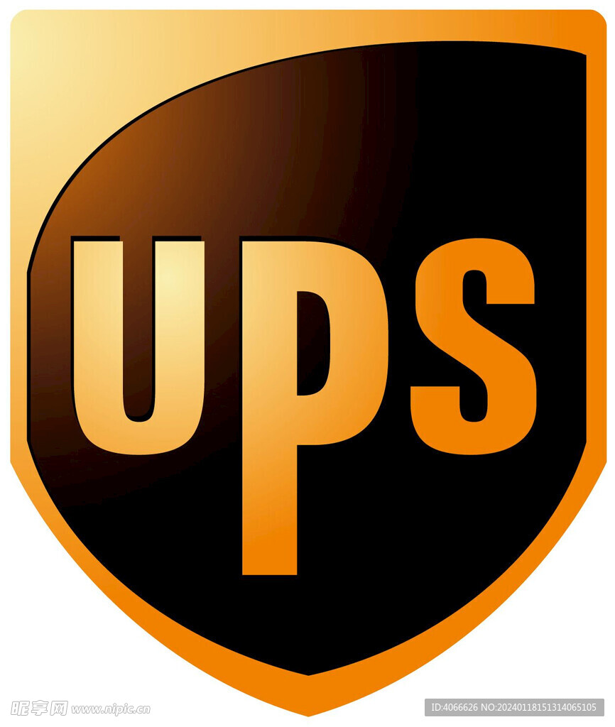 UPS快递标志 